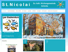 Tablet Screenshot of ev-kirche-groemitz.de